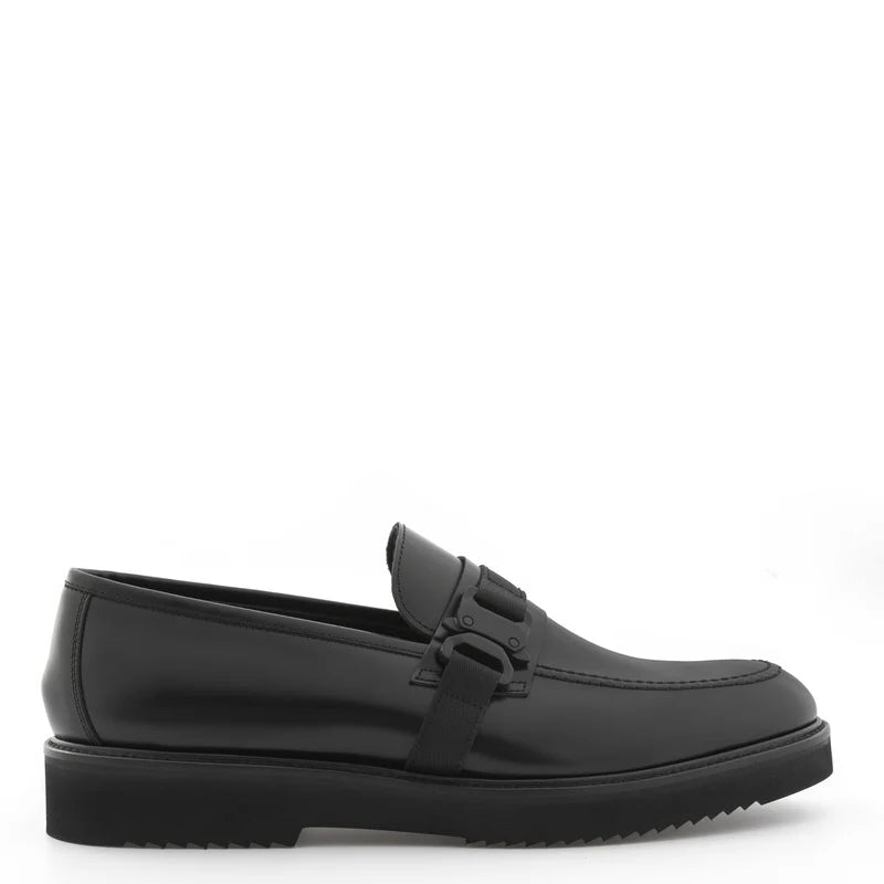 Men Round Toe Comfort Leather Loafer