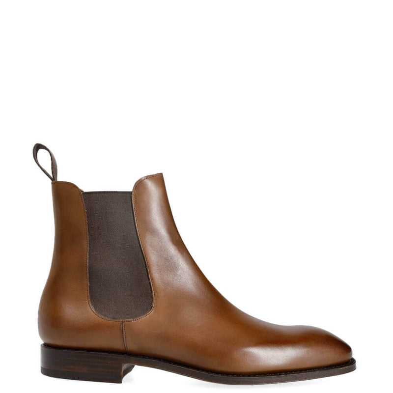 Luxury Handmade Pure Leather Chelsea Boot Brown