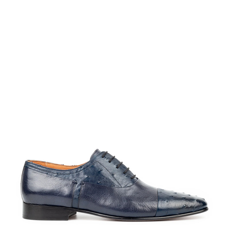 Classic Design Stylish Leather Oxford Shoe Blue
