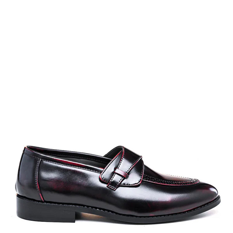 Men Classic Patent Shiny Leather Loafers