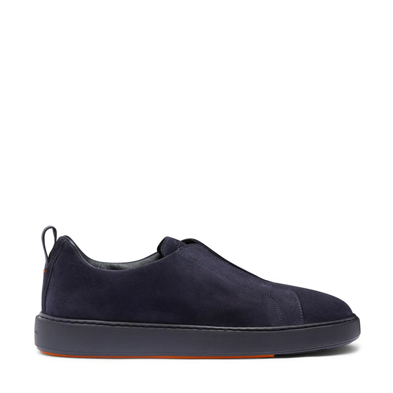 Suede Triple Stitch Slip-On Sneakers For Men