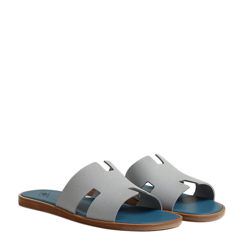 Haven Epsom H Style Slip-On Grey Blue