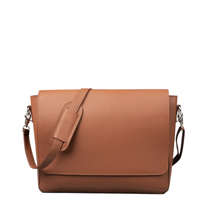 Carismatico Leather Messenger Brown Bag For Men