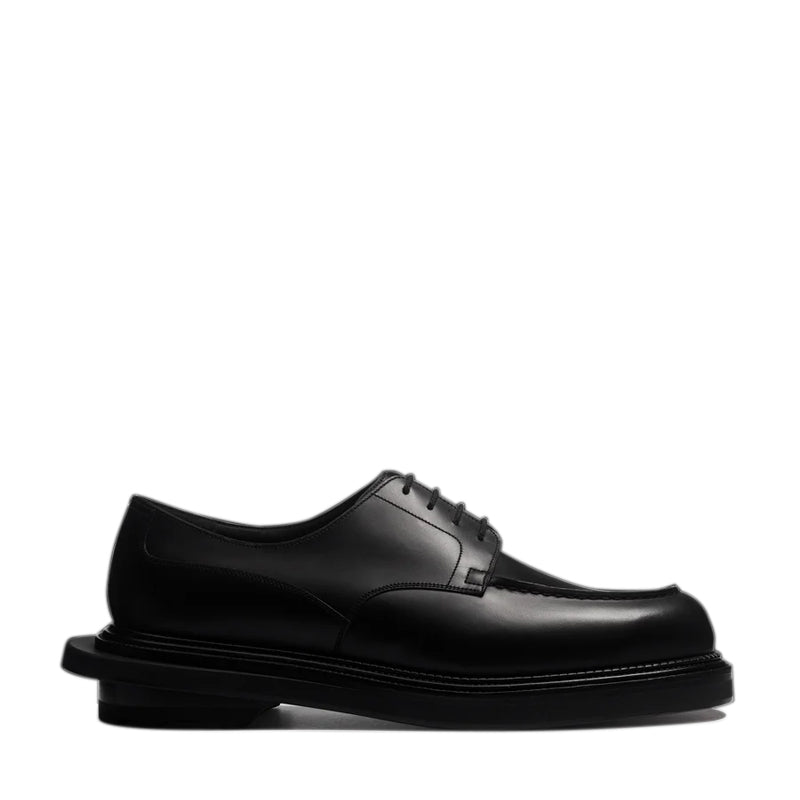 靴 sacai 24SS Leather Oxford Sacai Golf Leather Derby Shoes For Men