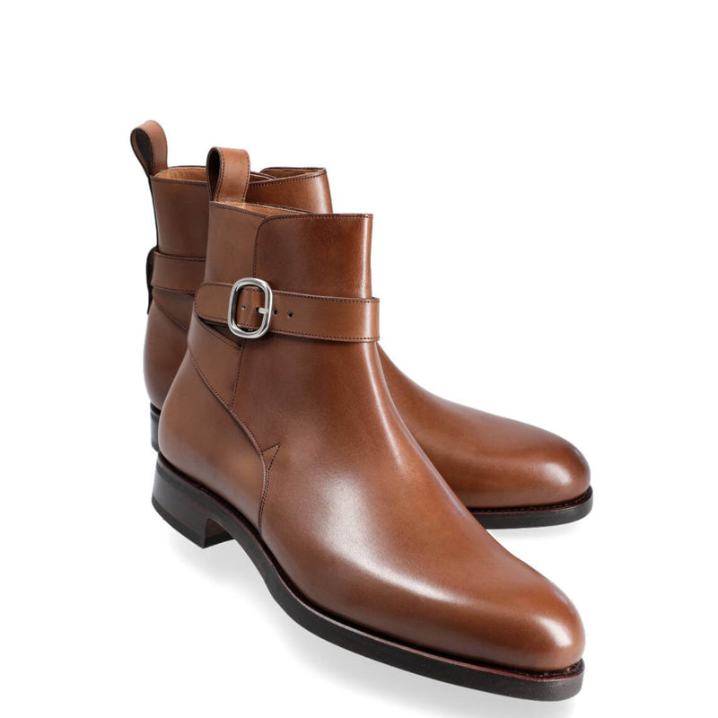 Premium Leather Stylish Jodhpur Black Boot With Side Buckle