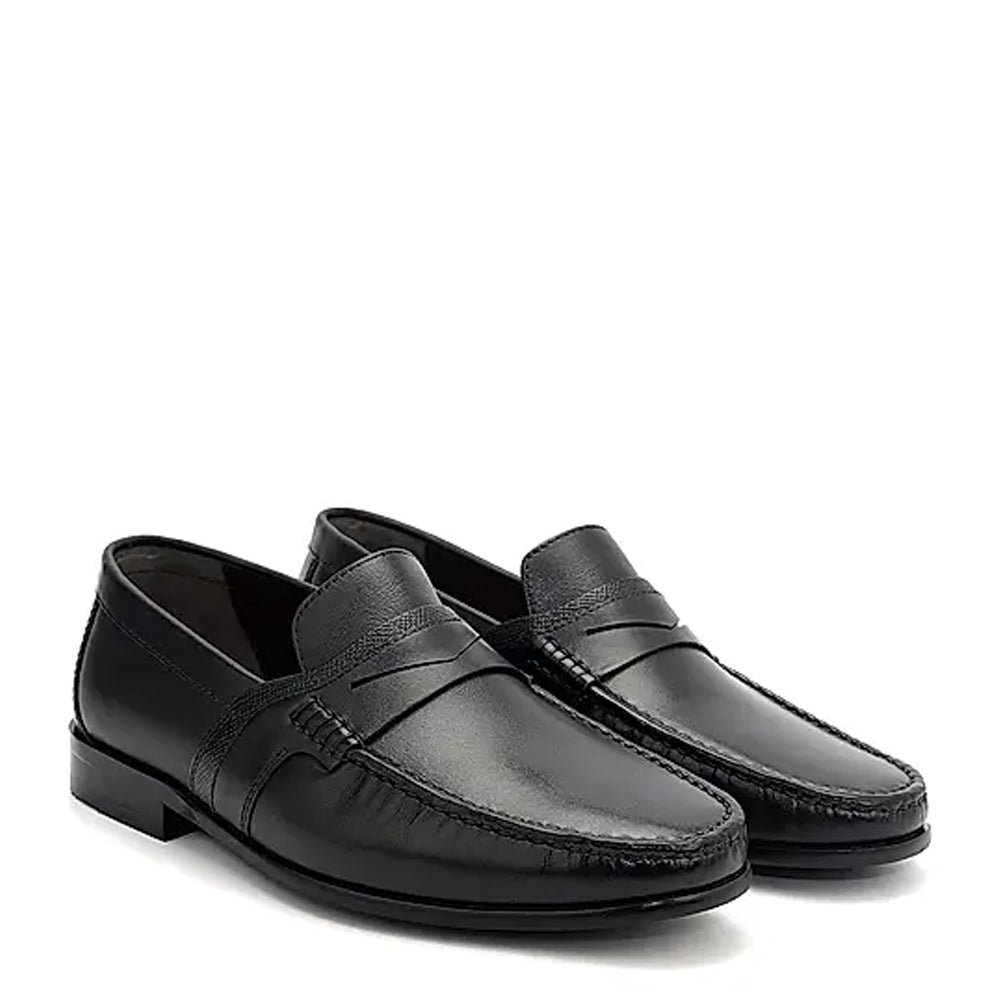 Classic Penny Leather Formal Black Loafer