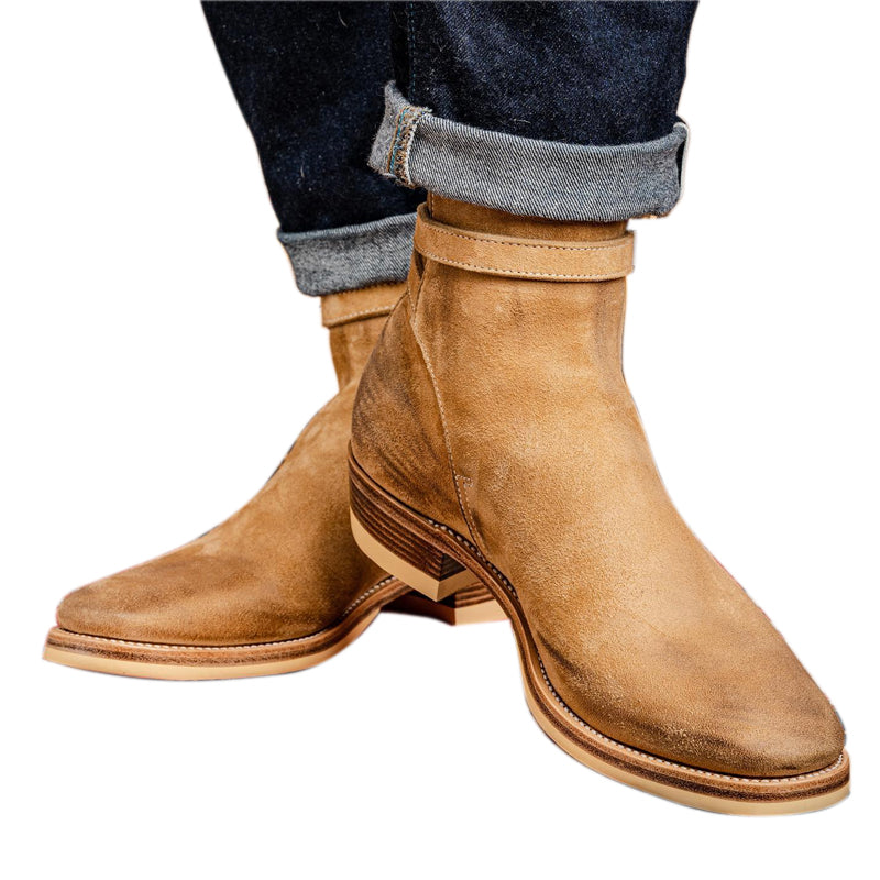 Men Luxury Fashion Leather Stylish Jodhpur Boot Tan