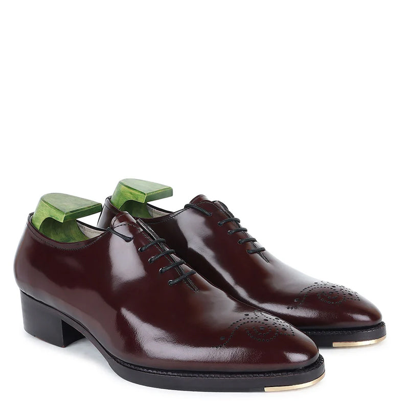 Men Classic Wholecut Leather Oxford Shoes