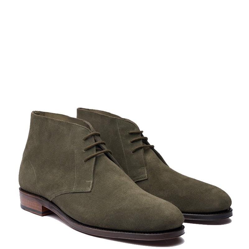 Unlined Dark Green Chukka Boot Dark