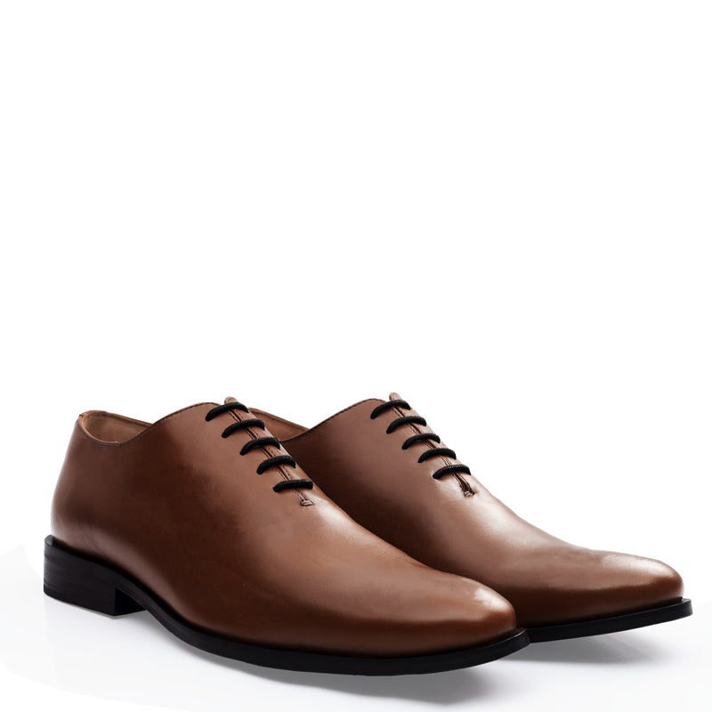 Classic Plain Wholecut Leather Oxford Shoe