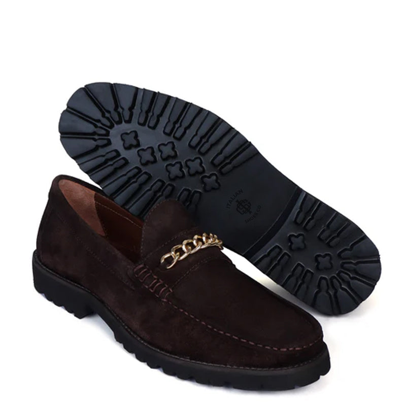 Men Slip On Suede Leather Loafers