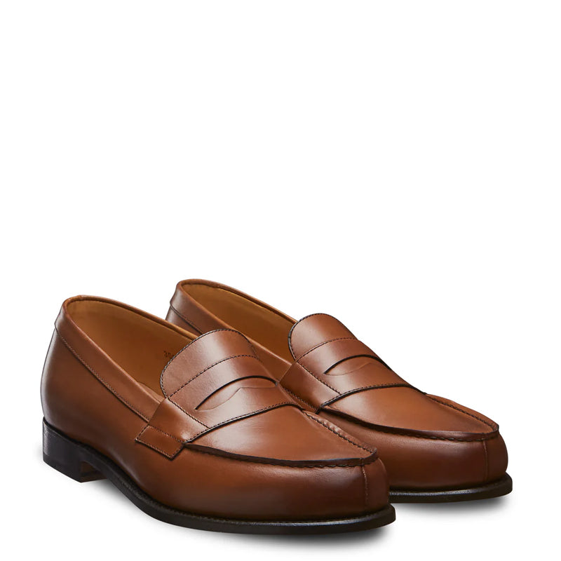 Classic Leather Black Penny Loafer For Men