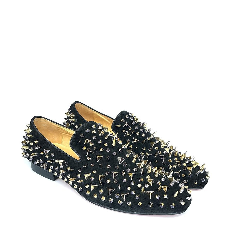 Loafer Rhinestones Rivets Prom