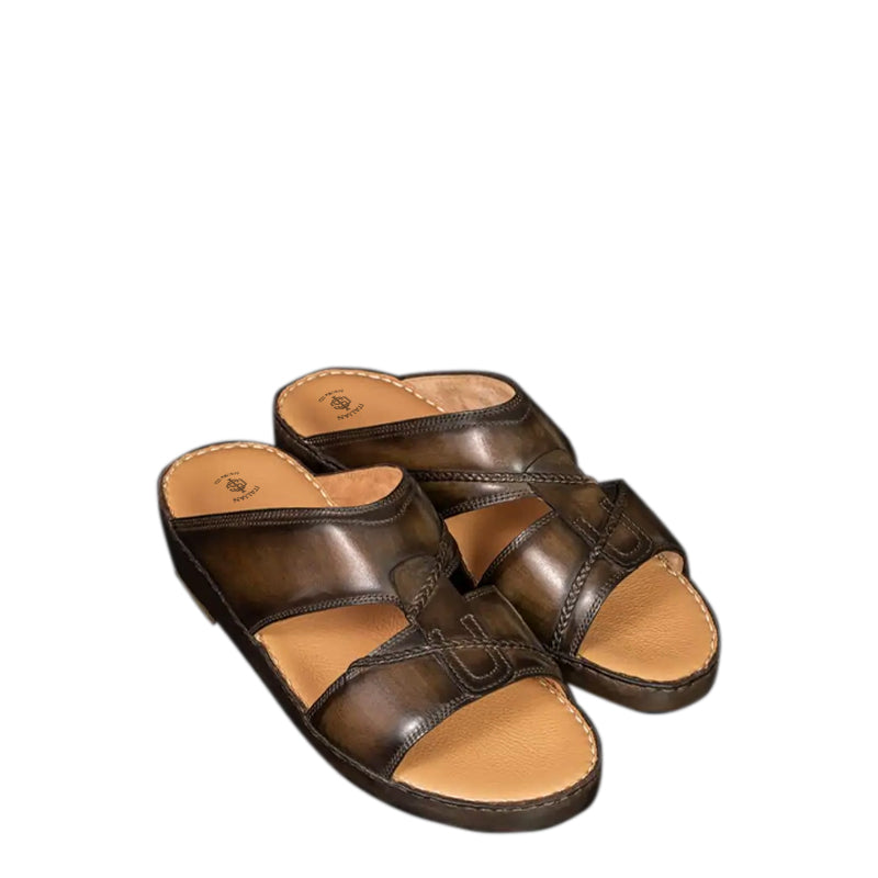 Luxury Handmade Leather Comfort Arabic Tan Sandal