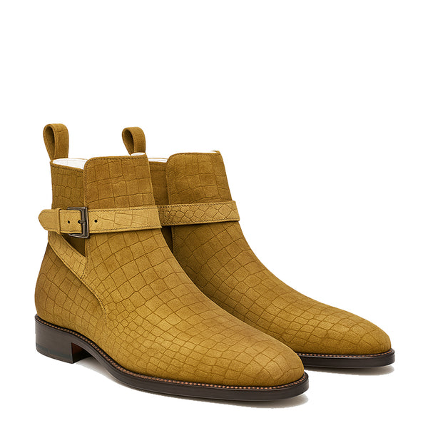 Manlio Jodhpur Croco Textured Boots