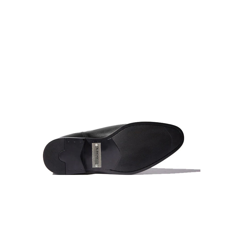 Classic Chelsea Round Toe Leather Boots