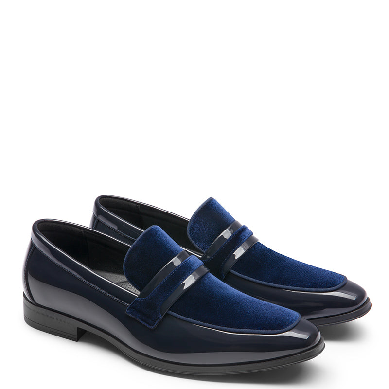 Men's Luxury Leather Loafer Blue
