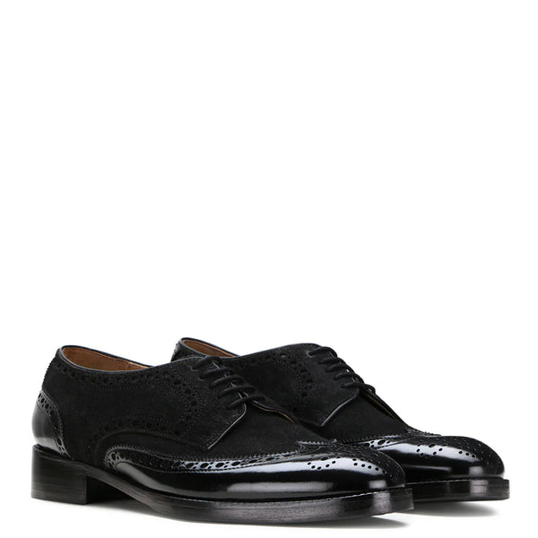 Patent Suede Leather Derby Shoe