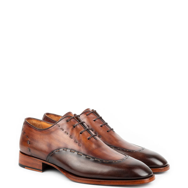 Polished Leather Handmade Oxford Shoe