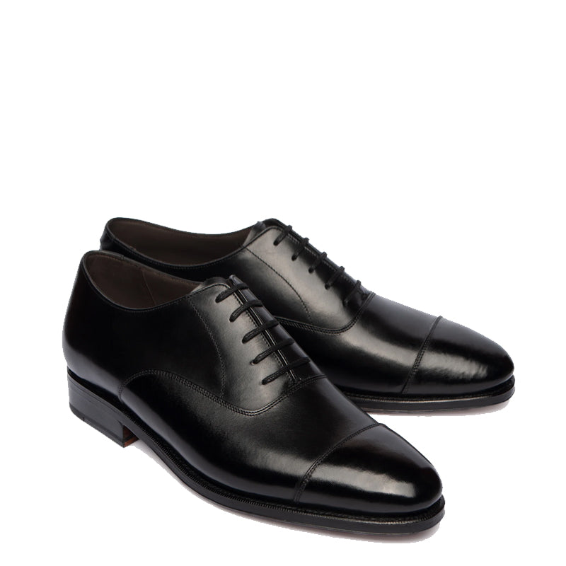 Classic Design Captoe Plain Leather Oxford Shoe Brown