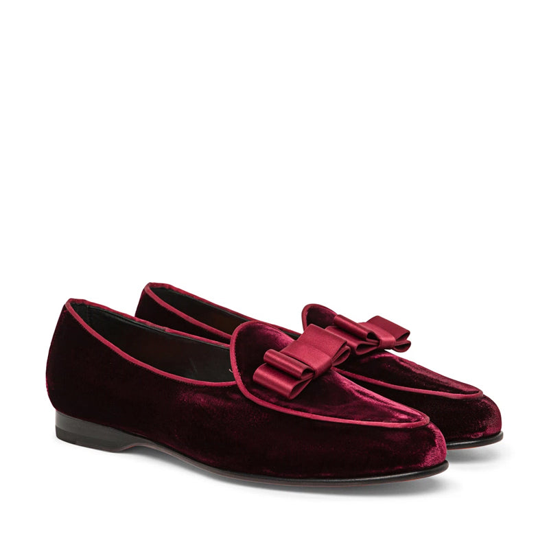 Men Burgundy Slip On Andrea Loafer