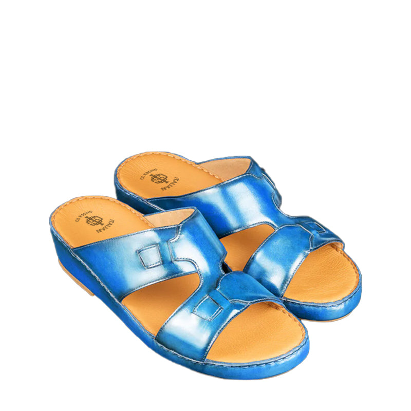 Premium Classic Comfort Arabic Blue Sandal