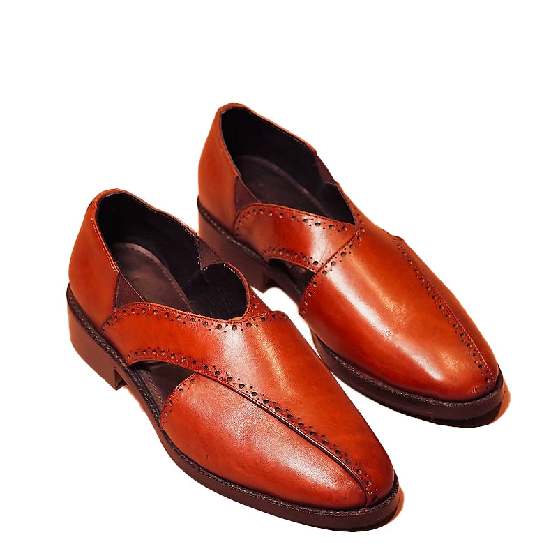 Classic Handmade Leather Peshawaris Sandals