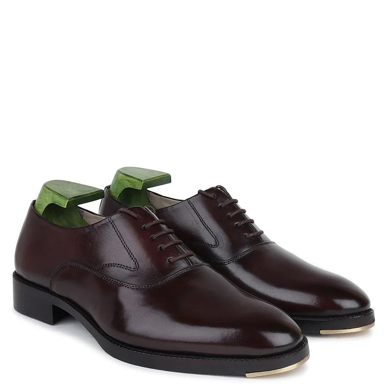 Patina Leather Formal Oxford Shoes For Men