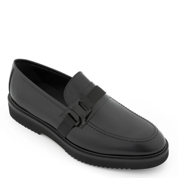 Men Round Toe Comfort Leather Loafer