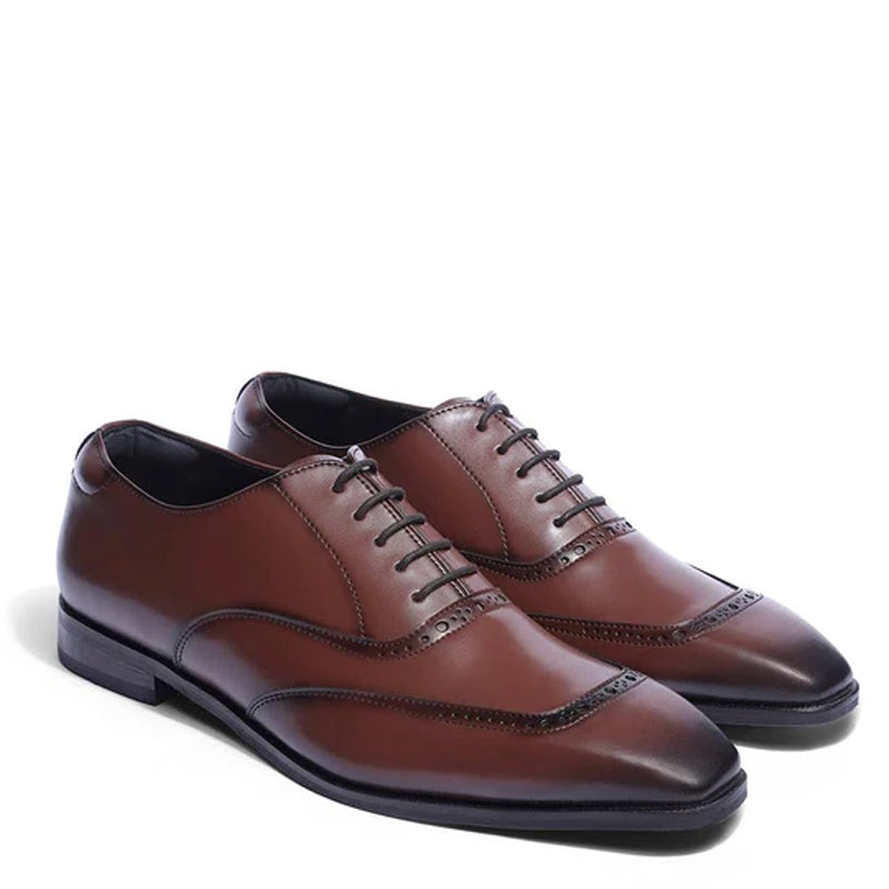 Premium Classic Design Italian Leather Oxford Shoe Black
