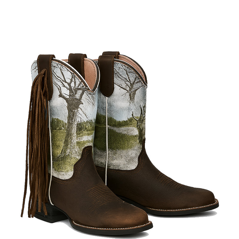 Wild Vibe Round Up Southwest Stretchfit Cowboy Boots