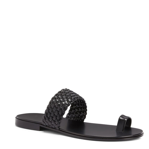Pure Leather Open Toe Braided Sandal