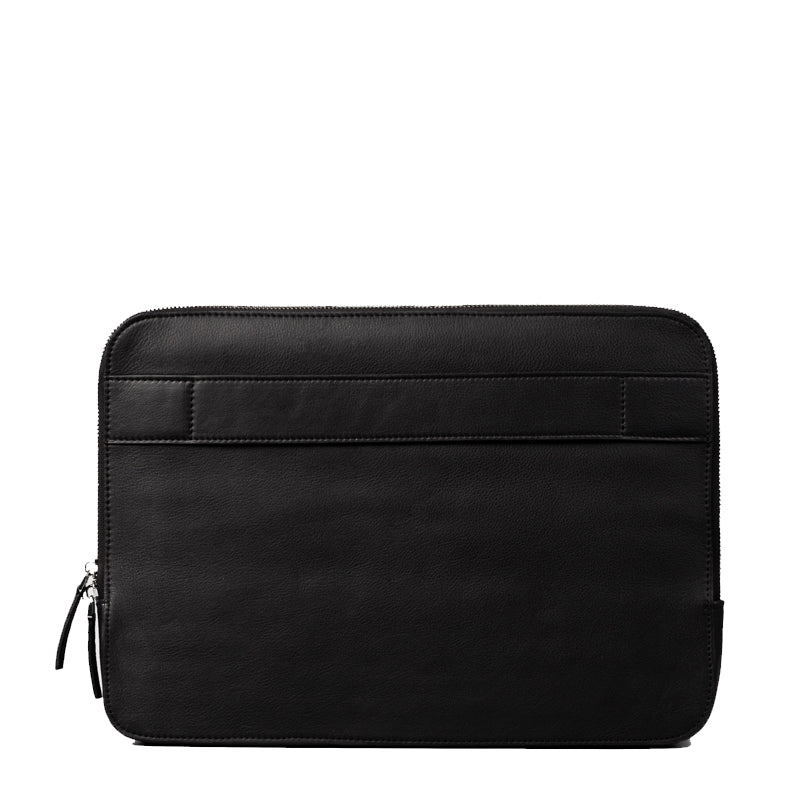 The Baxter Leather Black Laptop Sleeve