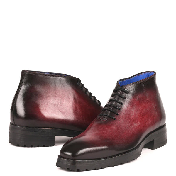 Men Custom Handmade Leather Ankle Boot