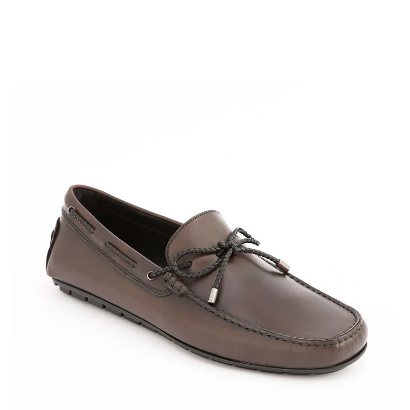 Patent Slip On Leather Black Loafer