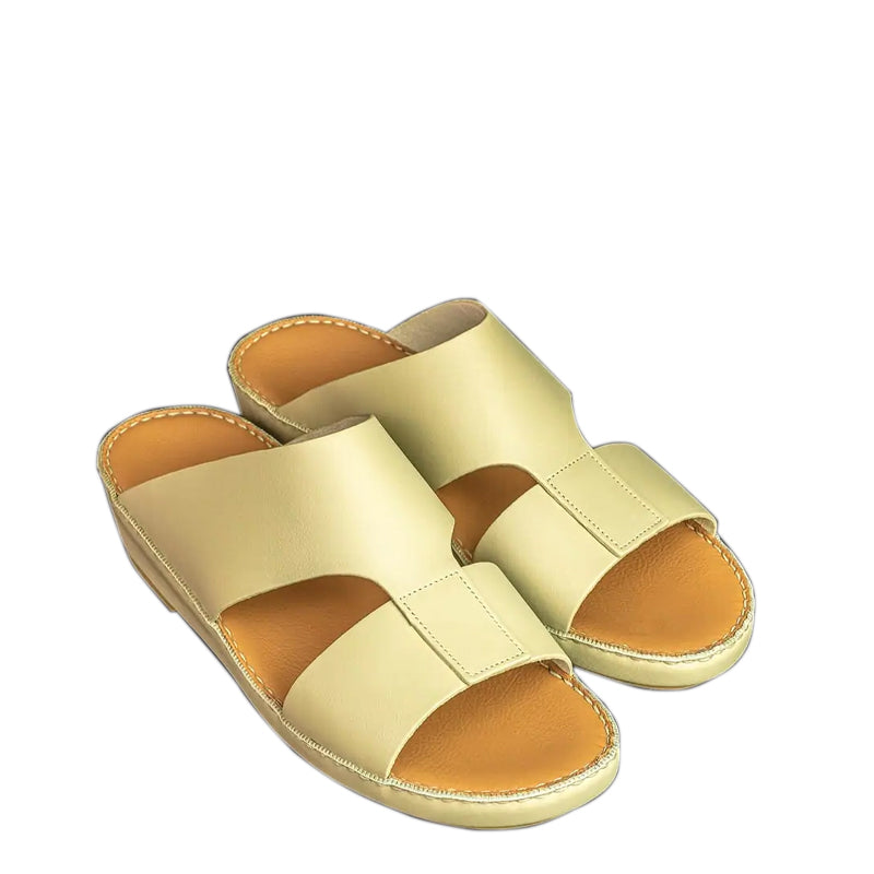 Premium Accented Open Toe Comfort Arabic Green Sandal