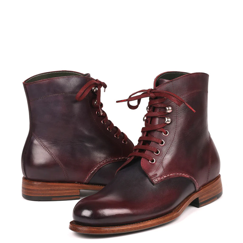 Premium Leather Lace Up Ankle Boots For Men