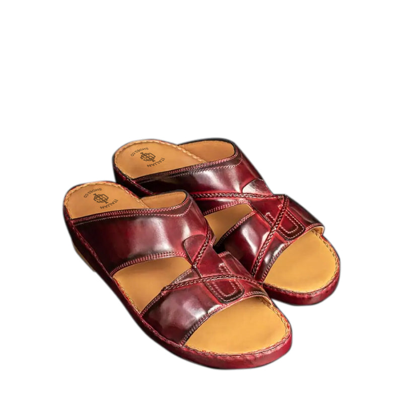 Luxury Handmade Leather Comfort Arabic Tan Sandal