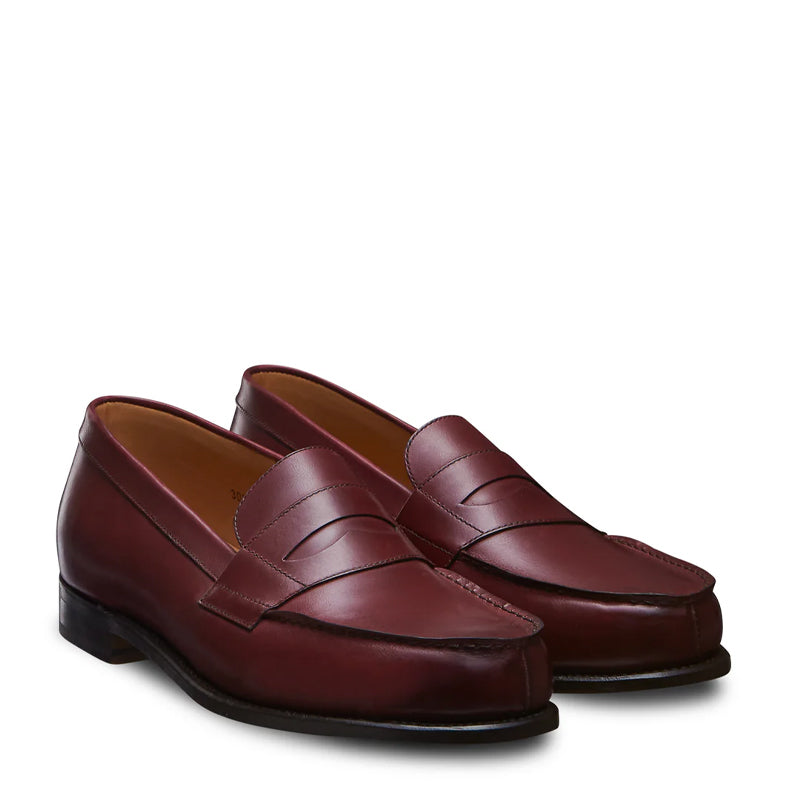 Classic Leather Black Penny Loafer For Men