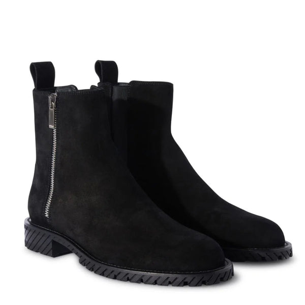 Round Toe Suede Ankle Boots
