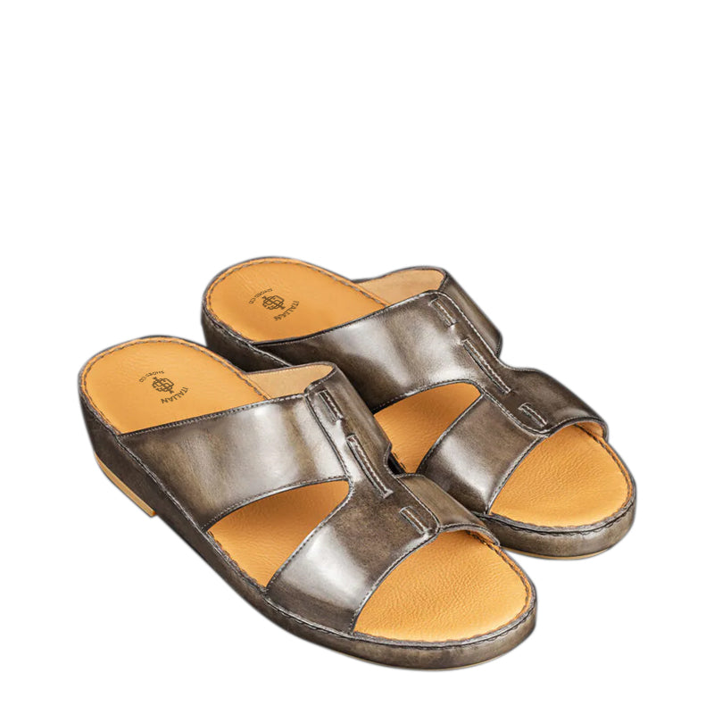 Luxury Solid Leather Arabic Tan Sandal