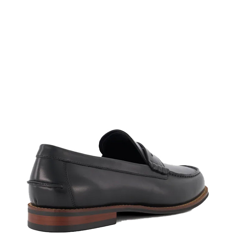 Leather Penny Trim Brown Loafer For Men