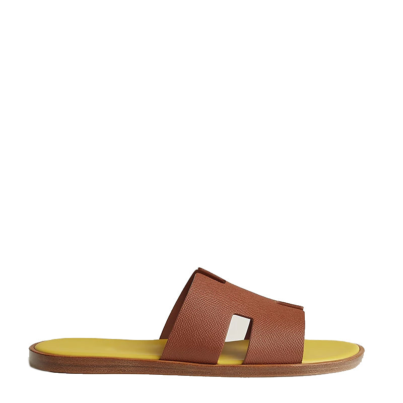 Haven Epsom H Style Slip-On Brown Yellow