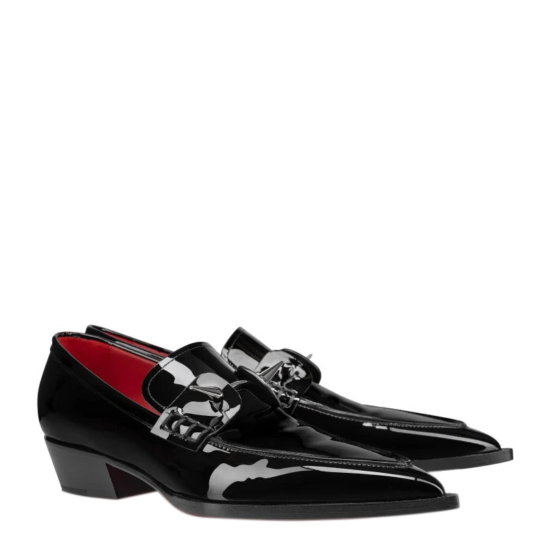 Patent Shiny Leather Stylish Loafers