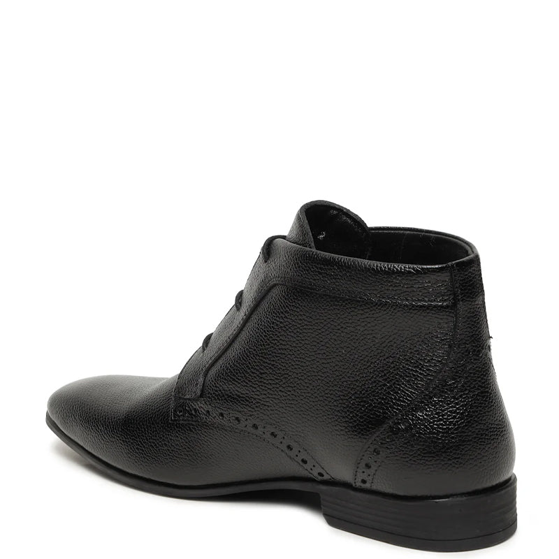 Pure Leather Stylish Lace Up Chukkas Boots