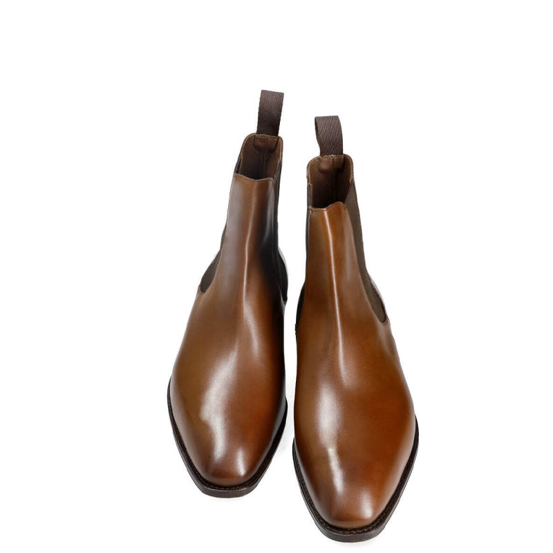 Luxury Handmade Pure Leather Chelsea Boot Brown