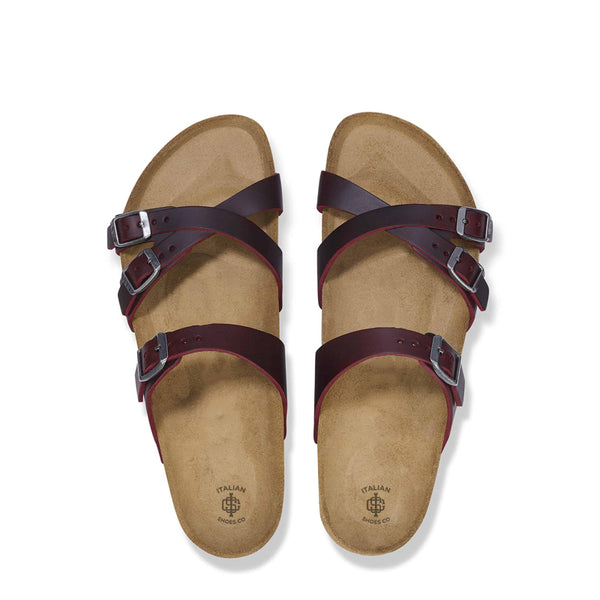 Obsidian Leather Oiled Sandals