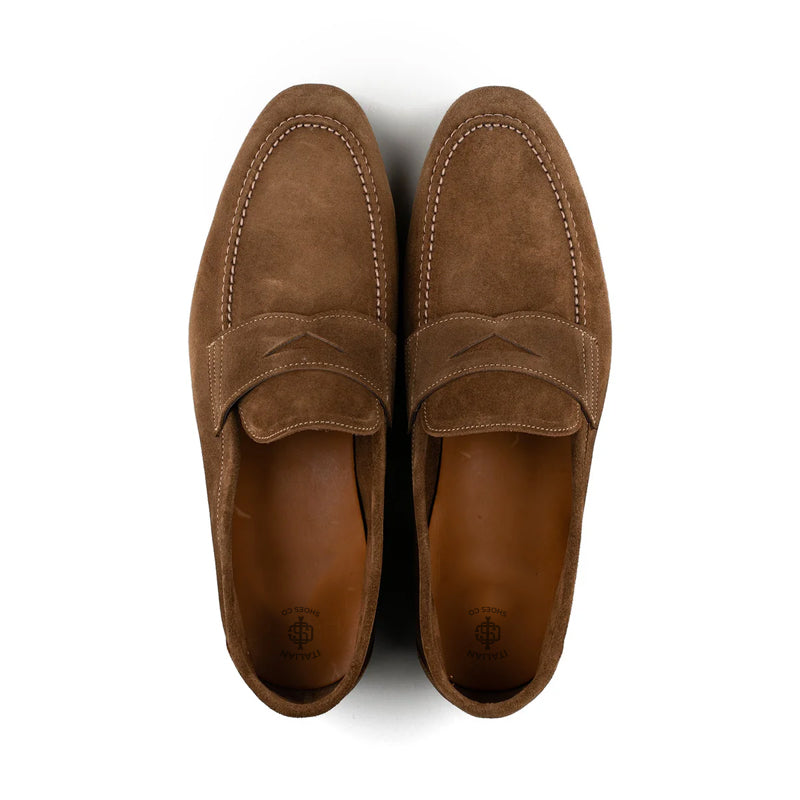 Unlined Penny Loafer Beige