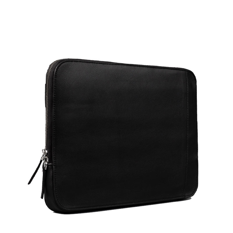 The Baxter Leather Black Laptop Sleeve
