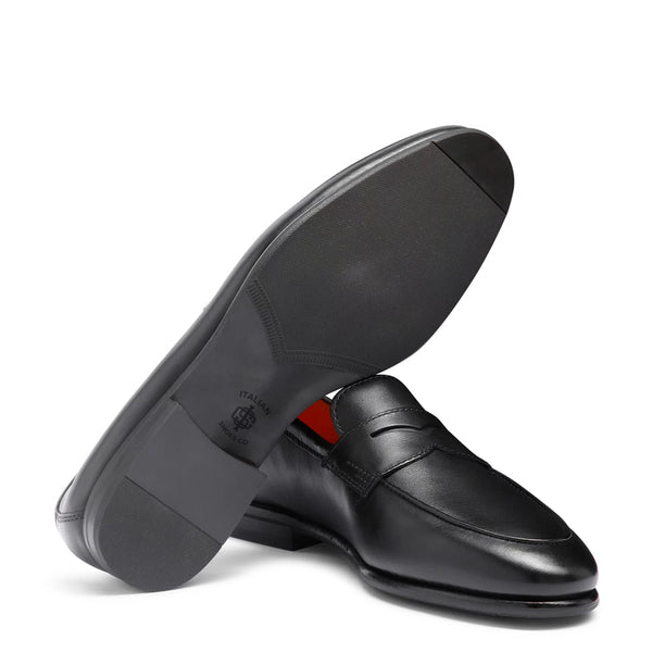 Penny Solid Leather Carlo Burgundy Loafer